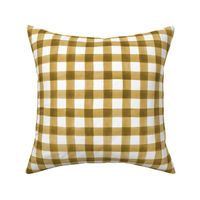 Fall Buffalo Check Plaid in Mustard Gold