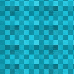 Checkered Blue Squares Pattern (Small Scale)