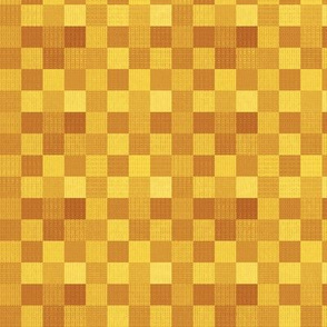 Checkered Gold Squares Pattern (Small Scale)