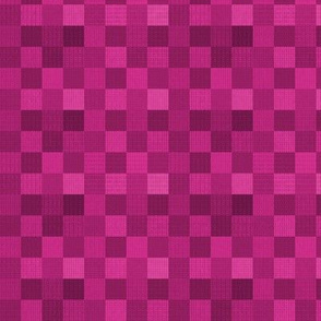 Checkered Hot Pink Squares Pattern (Small Scale)