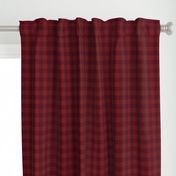 Checkered Plaid in Dark Red (Small Scale)