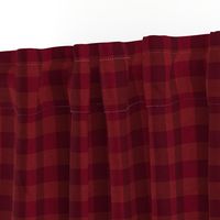 Checkered Plaid in Dark Red (Small Scale)