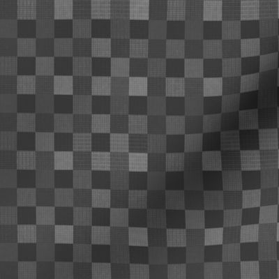 Classic Dark Gray Squares Checkered Pattern (Small Scale)