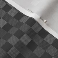 Classic Dark Gray Squares Checkered Pattern (Small Scale)