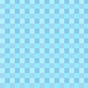 Cool Blue Checkered Squares (Small Scale)