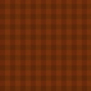 Classic Brown Checkered Squares Plaid Pattern (Small Scale)