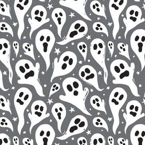 Spooky Ghosts - Grey