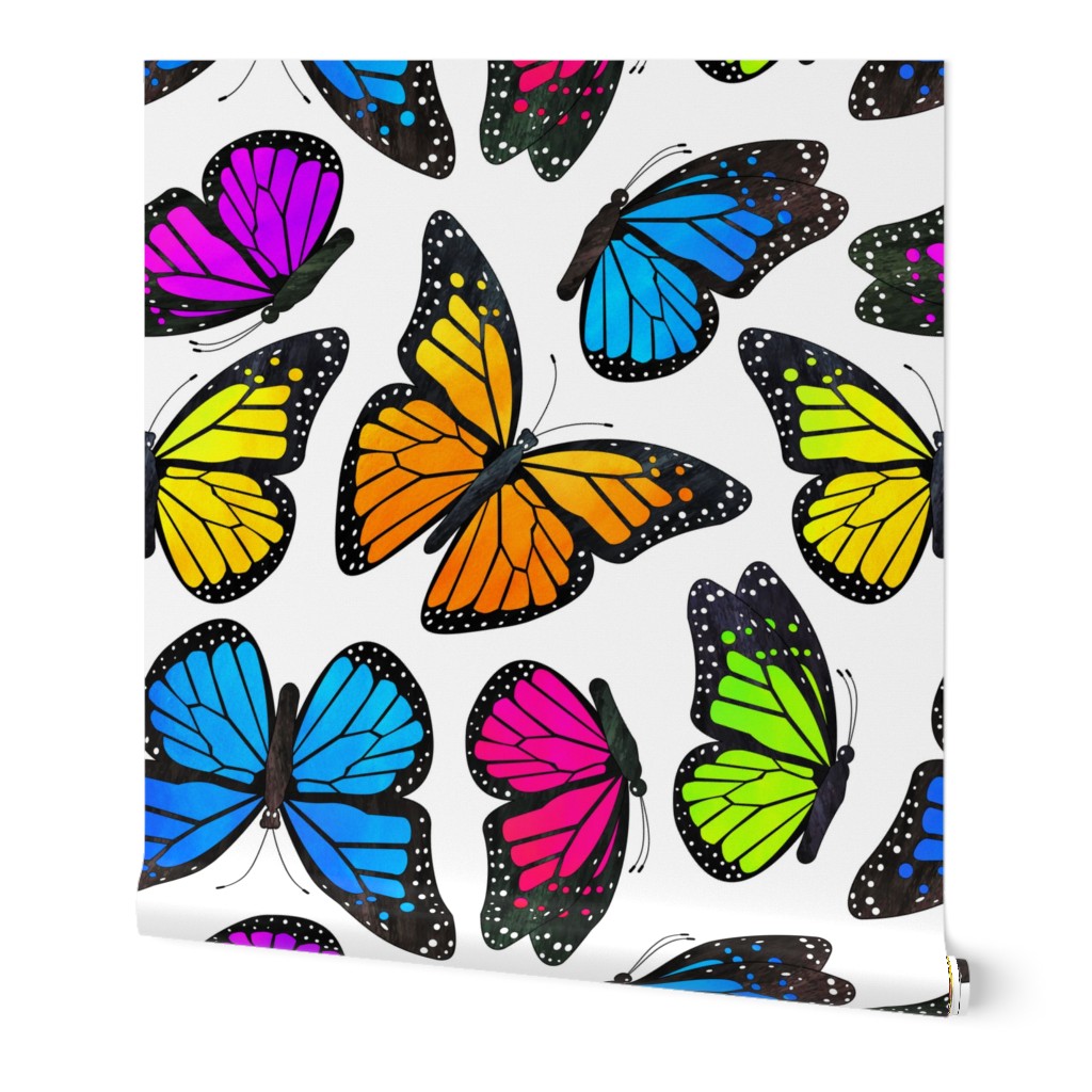 Rainbow Monarch Butterflies Small Scale