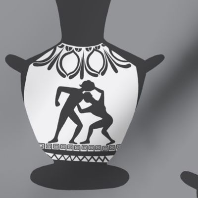 vase amphora gray