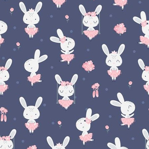 Little Bunny Ballerina - navy