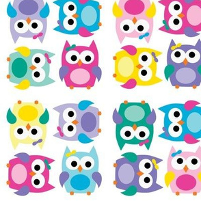 Girly Owl Square Dance