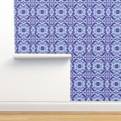  Damask in blue and purple