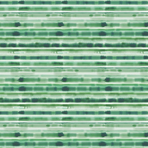 watercolor stripe green shades small scale