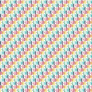 ULTRA SM love rainbow with navy UPPERcase