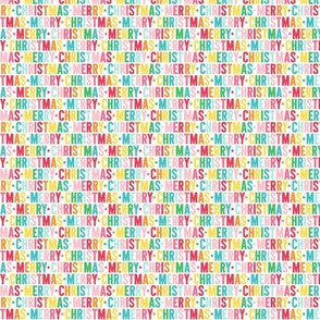 ULTRA SM rmerry christmas rainbow UPPERcase