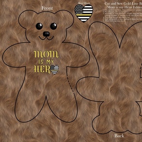 Cut and Sew Gold Line Bear - Mom is my Hero Edition