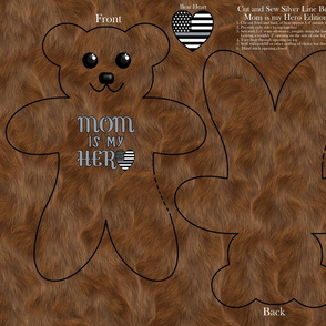 Cut and Sew Silver Line Bear - Mom is my Hero Edition