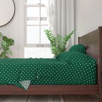 forest green jumbo white dots