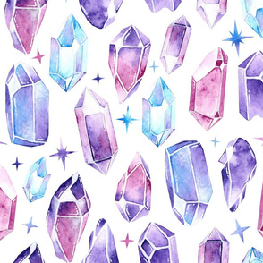 Watercolor Crystals