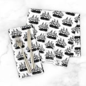 Classic Sailing Ships in Black & White (Small Scale)