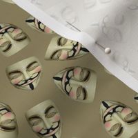 Guy Fawkes Masks Small Cafe au Lait