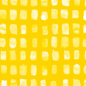 Watercolor grid in yellow
