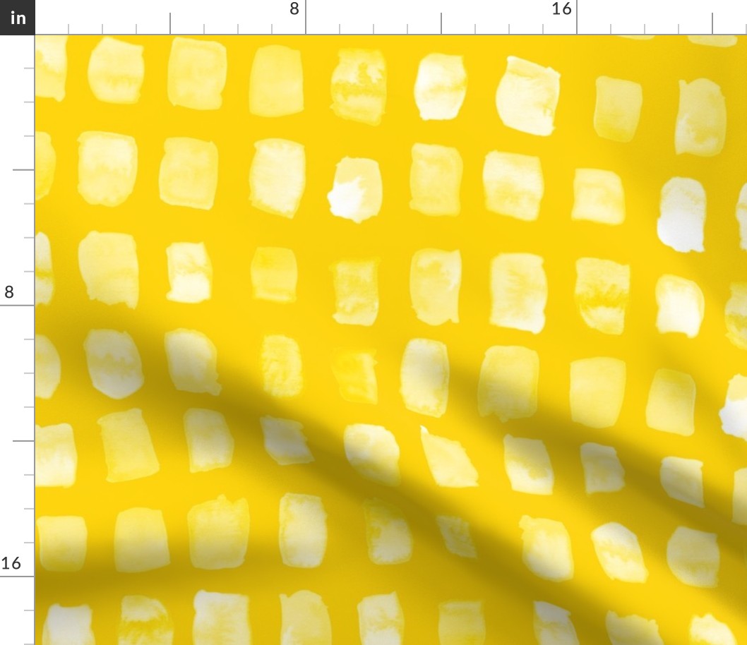 Watercolor grid in yellow