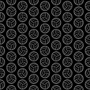 Volleyball Print with Black Background (Small Scale)