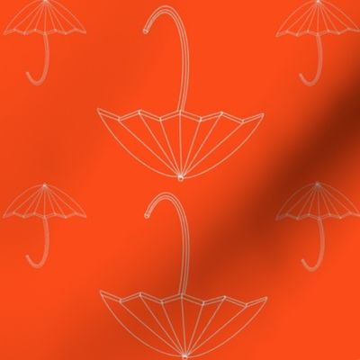 Umbrella silhouette- orange