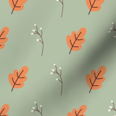 Autumn Maple Leaves Nature Pattern