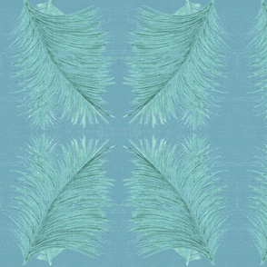 Palm Plume Slate Blue
