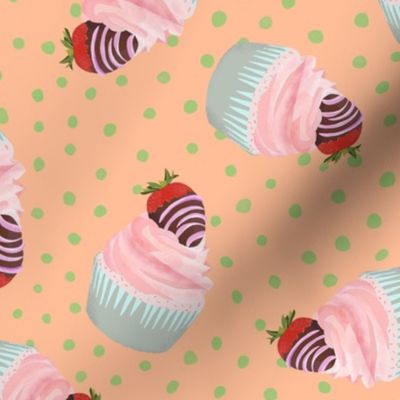 Cupcakes and polka dots