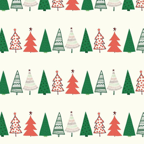 Christmas Trees Stripes