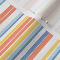 Summer Stripe|Yellow Coral Blue striping|Renee Davis