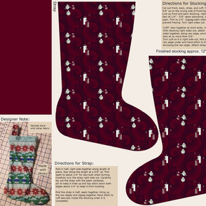 Cut & Sew Christmas Candlelight Stocking by Shari Armstrong Designs