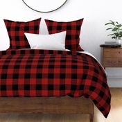 3-in Buffalo Plaid: Red & Black Large Buffalo Check, Red Lumberjack Plaid