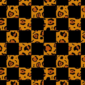 leopard checkerboard