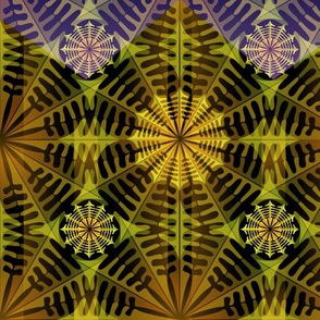 Filigree in Green and Lavender, 2520e2