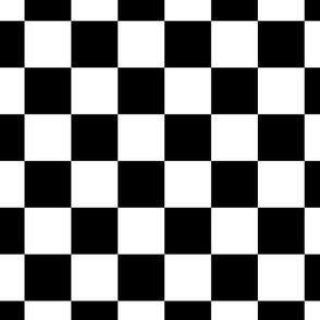 black and white checkerboard