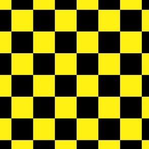 black and yellow checkerboard