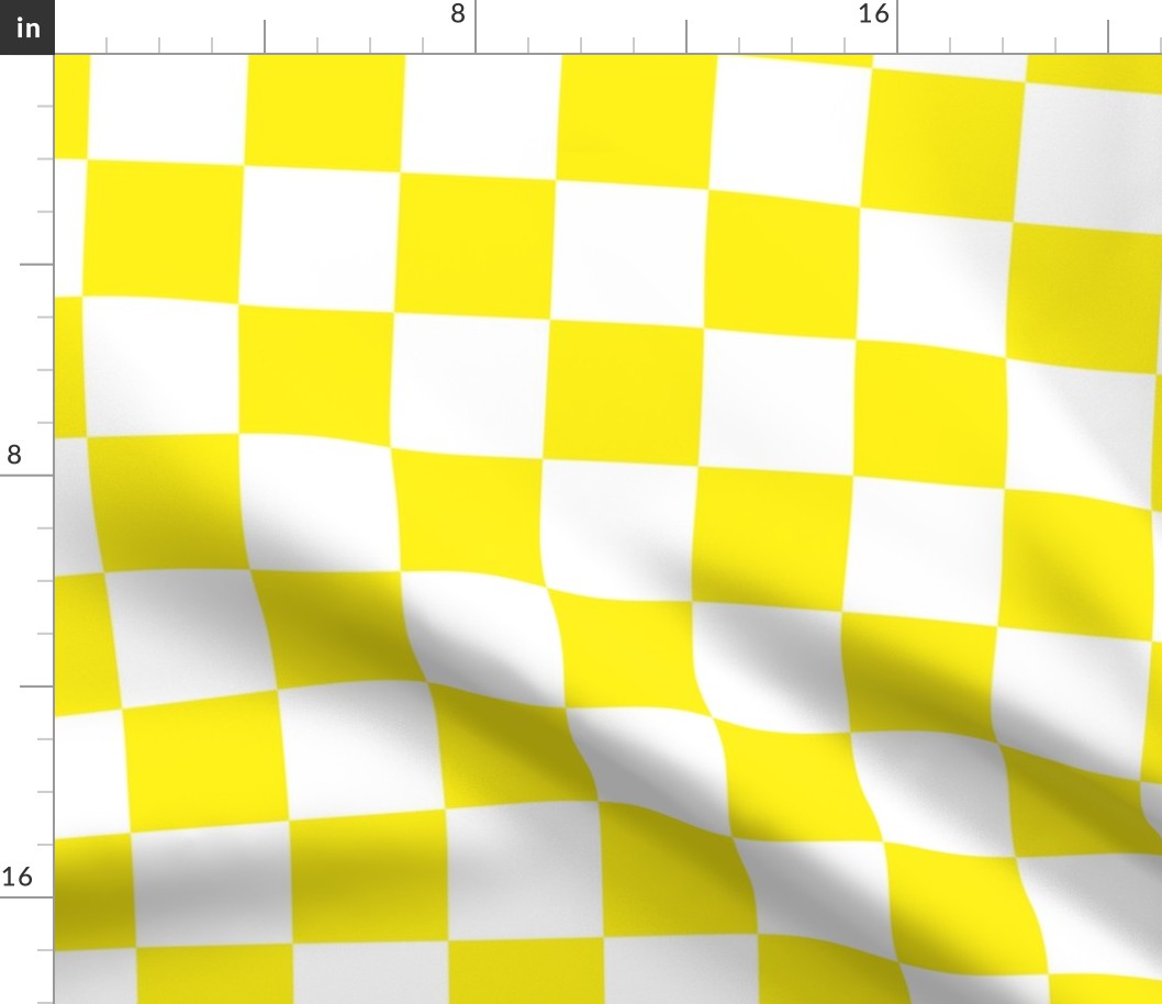 white and yellow checkerboard