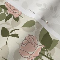 Romantic Roses - Soft Earthy Colors
