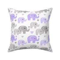 Purple Elephant Baby Girl Nursery