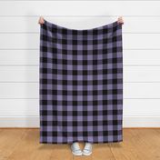 3-inch Buffalo Plaid: Violet & Black Large Buffalo Check, Purple Lumberjack Plaid