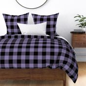 3-inch Buffalo Plaid: Violet & Black Large Buffalo Check, Purple Lumberjack Plaid