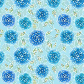 Blue blue roses Garden