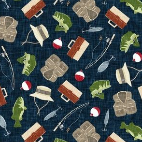 Tackle Box Fabric, Wallpaper and Home Decor