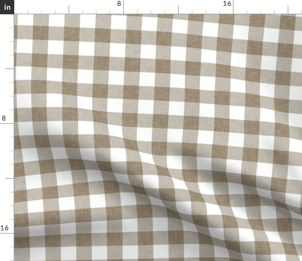 khaki plaid - gone fishing wholecloth coordinate - LAD20