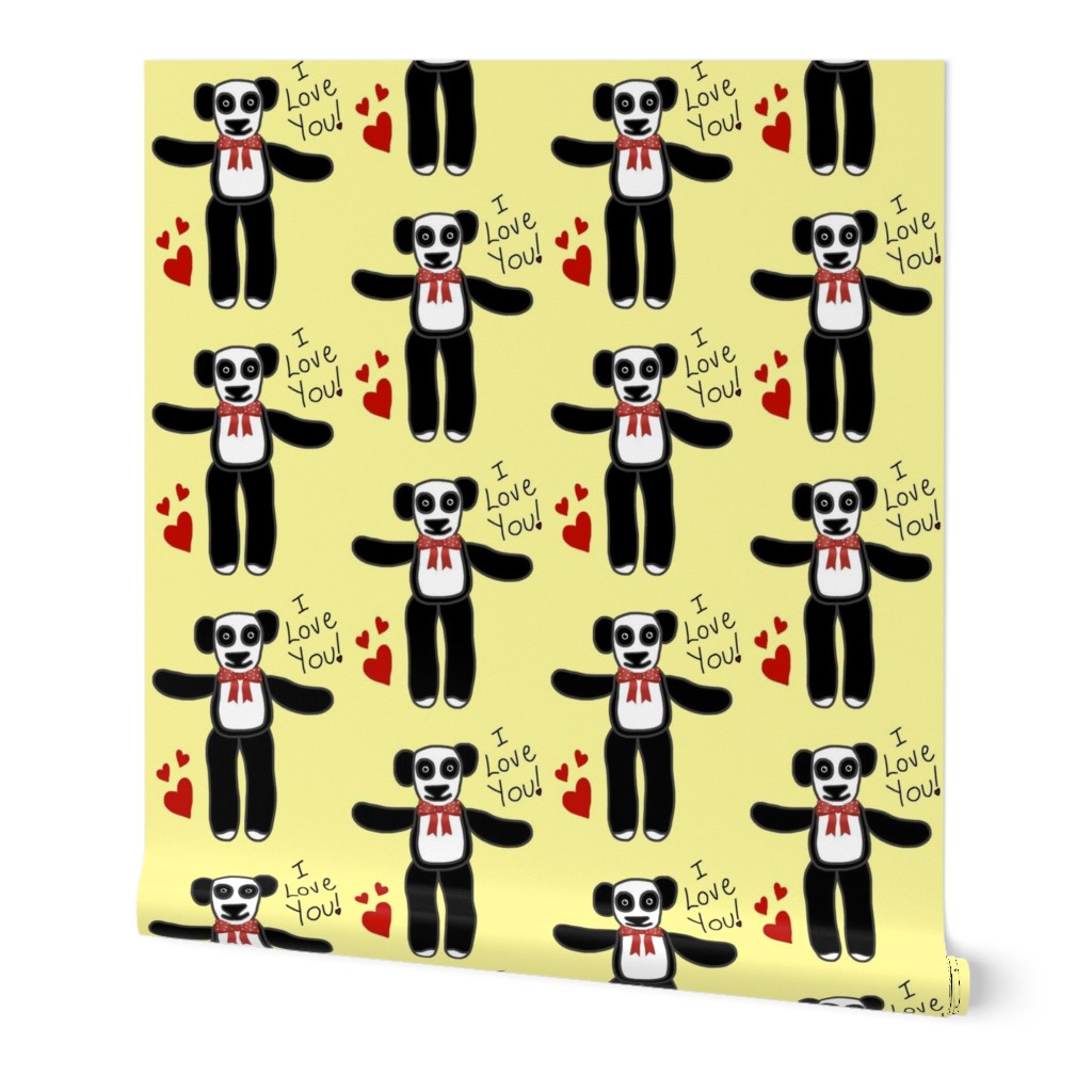 Everyone Needs a Pandy to Love! - lemon yellow, large  