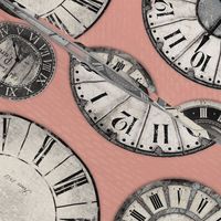 Vintage Clocks pink grey